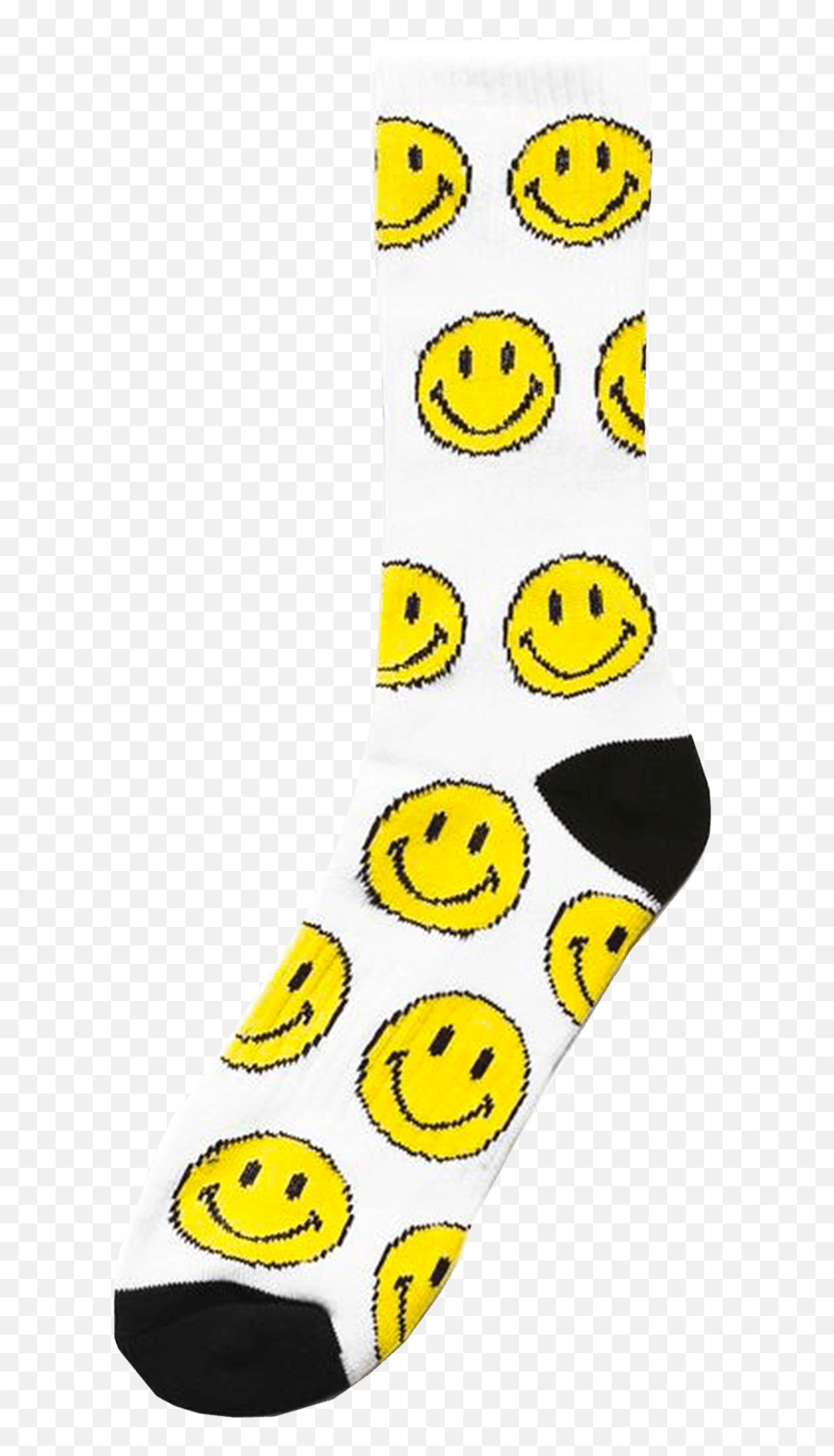 Chinatown Market Smiley Socks White - Smiley Emoji,How To Disable Facebook Emoticons