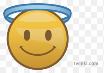 Halo Smile Emoji Christmas Festive Emote Happy Mojimaths - Smiley,Elf Emoji