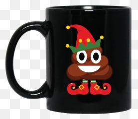 Elf Poop Emoji Funny Christmas - Mug