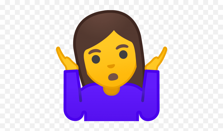Download Free Png Shrug Emoji Woman Android Png Images - Meaning,Girl Emoji