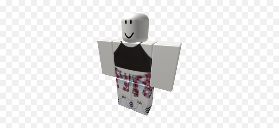 Flirt Alert Tied Flannel Halter - Roblox Free Crop Top In Roblox Emoji,Flirt Emoji