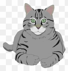 Cat Clipart Grey - Emoji