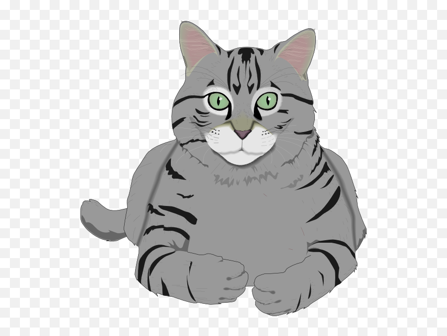 Cat Clipart Grey - Grey Cat Clipart Emoji,Grey Cat Emoji