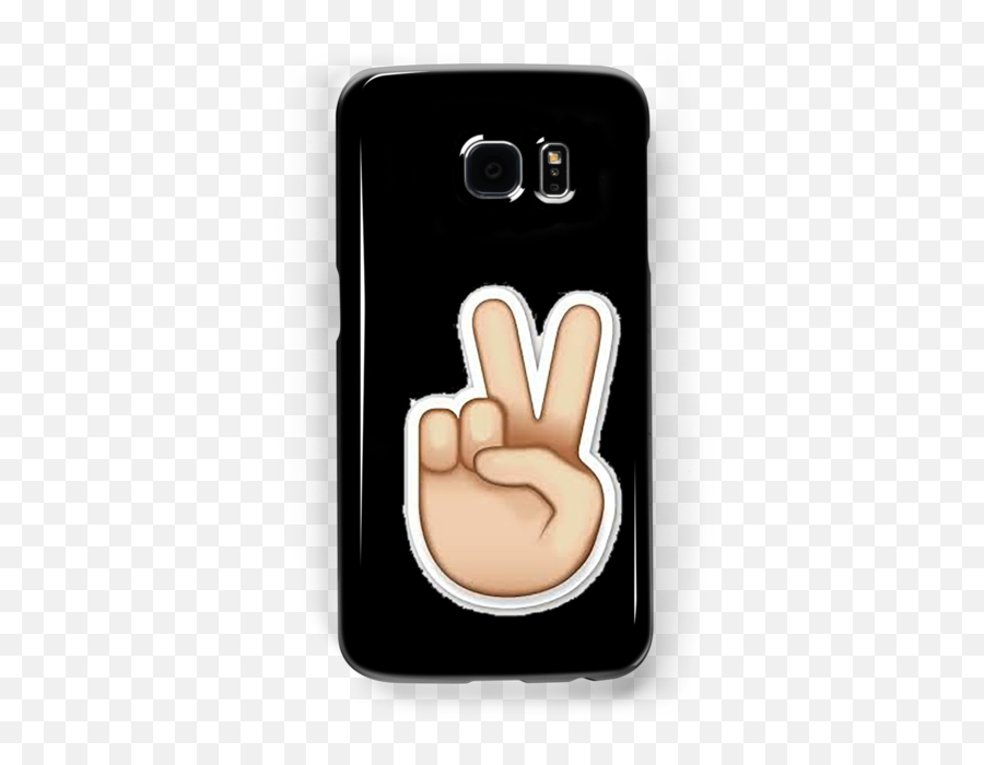 Download Peace Sign Emoji Samsung Galaxy Cases Skins By - Smartphone,Plus Sign Emoji