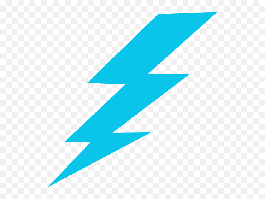 Blue Lightning Bolt Clipart - Blue Lightning Bolt Clipart Emoji,Emoji Lightning Bolt