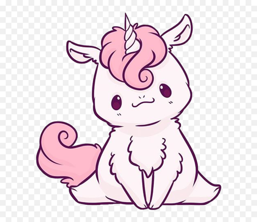 Unicorn Line Drawing Free Download On Clipartmag - Kawaii Animals Drawings Emoji,Unicorn Emoji Iphone