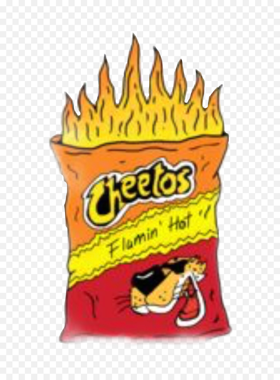 Flamin Hot Cheetos Fire Freetoedit - Flaming Hot Cheetos Drawing Emoji,Cheeto Emoji