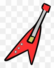 Red Electric Guitar Club Penguin Wiki Fandom - Emoji