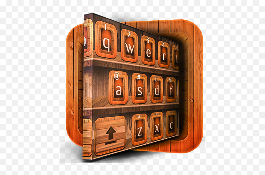 3d Wood Keyboard Theme 10001007 - Solid Emoji,Wood Emoji