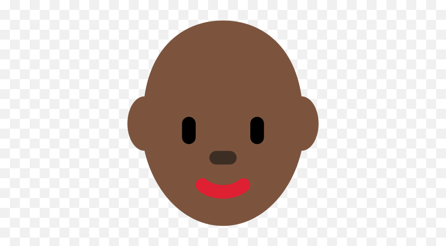 Dark Skin Tone Bald Meaning With Pictures - Cartoon Emoji,Bald Emoji