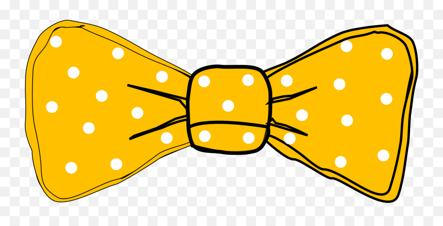 Dots Clipart Yellow - Yellow Bow Tie Clipart Png Download Yellow Bow Tie Clipart Emoji,Emoji Bow Tie