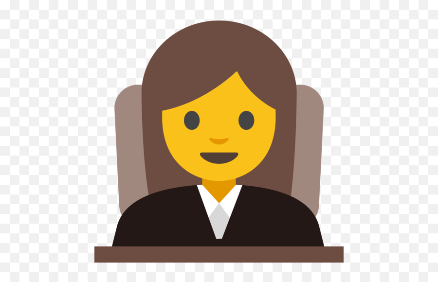 Woman Judge Emoji - Juez Emoji,Lawyer Emoji