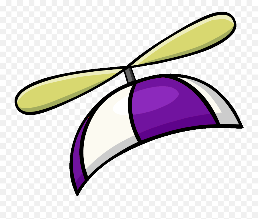 Club Penguin Airplane Helicopter - Club Penguin Accesorios Cartoon Propeller Hat Png Emoji,Helicopter Emoticon