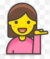 Woman Tipping Hand Free Icon Of 780 Free Vector Emoji - Woman Astronaut Icon Png,Emoji Vector