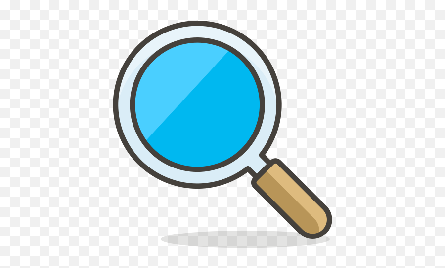 Magnifying Glass Tilted Left Free - Emoji Kaca Pembesar,Emoji Magnifying Glass