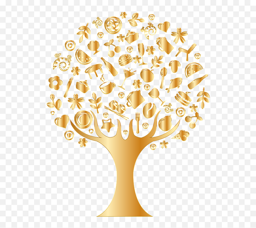 Free Golden Gold Vectors - Gold Tree Clipart Png Emoji,Whistling Emoticon