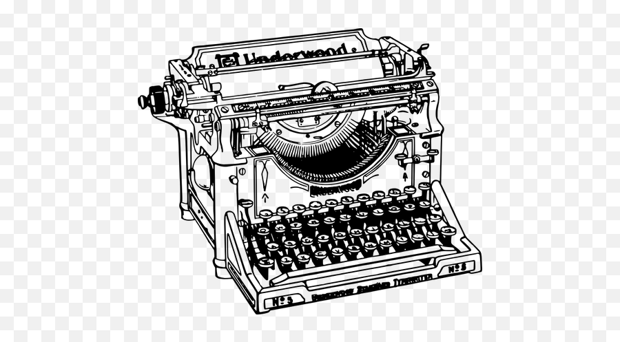 Simplu De Main De Scris Vechi - Typewriter Clipart Transparent Emoji,Oh Yeah Emoji