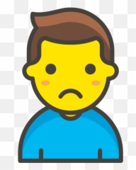 Man Frowning Emoji Clipart - Cartoon Office Worker Png,Kool Aid Emoji