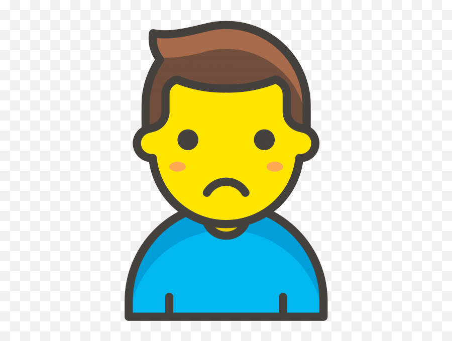 Man Frowning Emoji Clipart - Cartoon Office Worker Png,Kool Aid Emoji