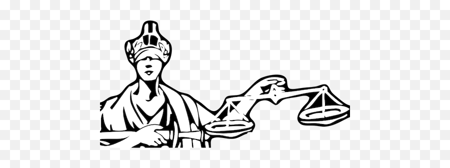 Blind Lady Justice Vector Drawing - Fairness In Machine Learning Emoji,Scales Of Justice Emoji