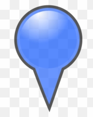 Blue Map Pointer - Free Transparent Markers Png Emoji