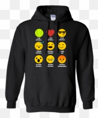 I Love Softball Emoji Emoticon Team - Friends Don T Lie Hoodie,Breast Emoticon