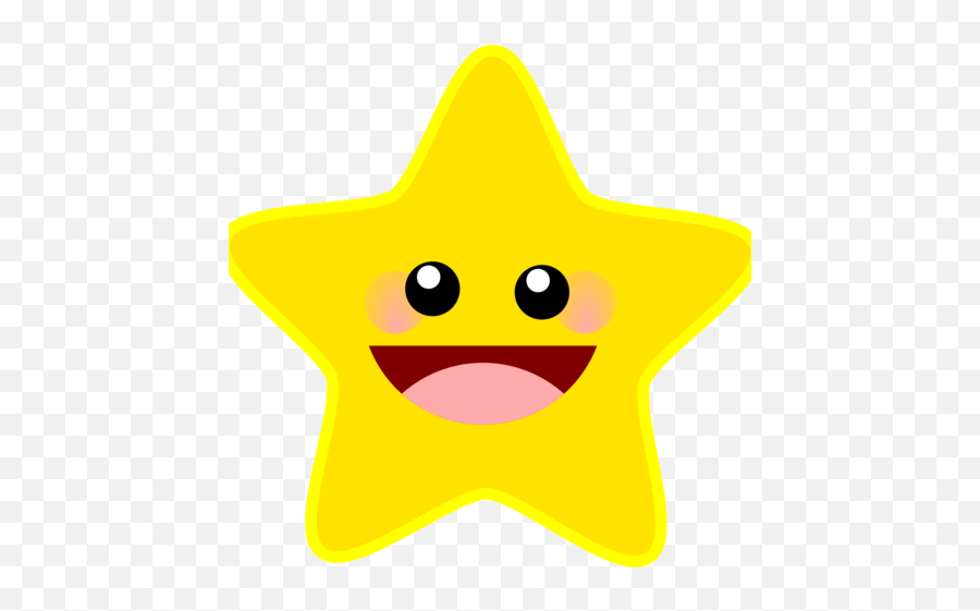 Rounded Star Decoration La Poste - Dibujos De Color Amarillo Emoji,Star Eyes Emoticon