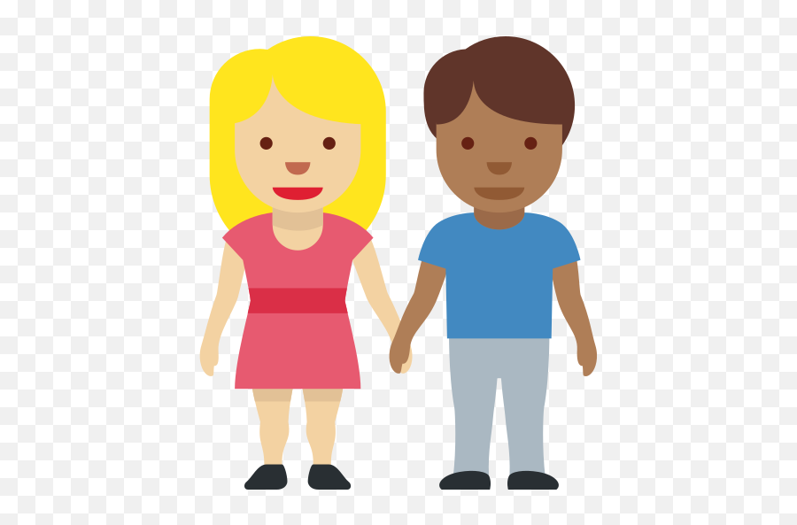 Woman And Man Holding Hands - Emoji Man Girl,Girl Emoji With Hands Up