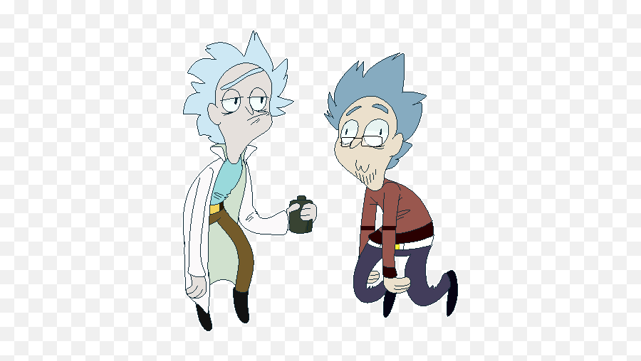 Top Rick Morty Season 3 Rick Escapes From Prison Stickers - Gif Right Y Morty Emoji,Rick And Morty Emoji
