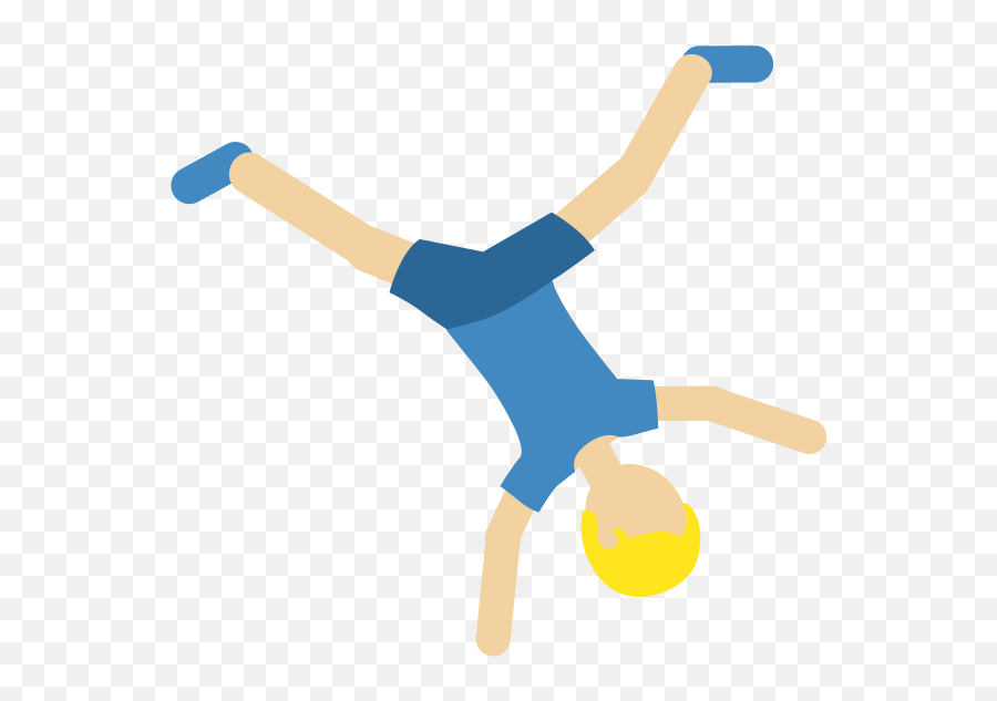 Twemoji2 1f938 - Man Jumping Emoji,Throw Up Emoji