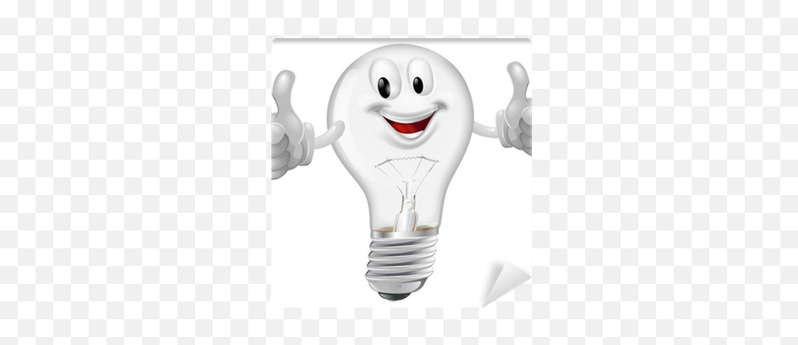 Lightbulb Man Wall Mural U2022 Pixers U2022 We Live To Change - Cartoon Light Bulb Emoji,Lightbulb Emoji