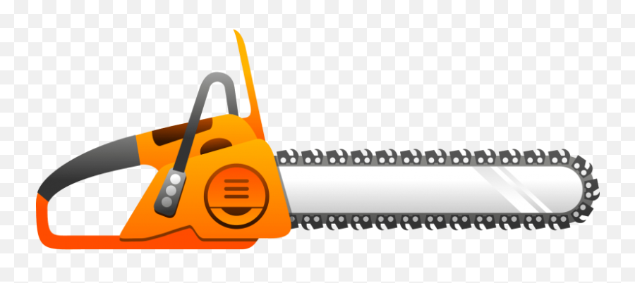 Transparent Background Chainsaw Clipart - Chainsaw Clipart Emoji,Chainsaw Emoji