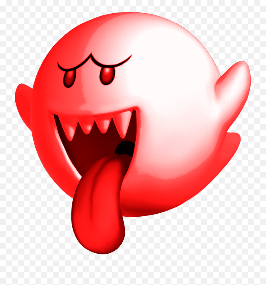 Tongue Who Breaths Fire Fire Boo - Boo Mario Kart Transparent Emoji,Boo Emoji
