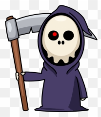 Free Grim Reaper Clipart - Cute Cartoon Emoji