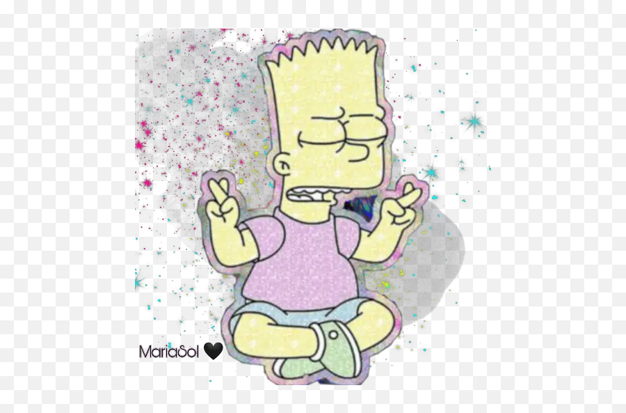 Yoga Stickers For Whatsapp - Sad Bart Simpsons Dope Pics Download Emoji,Yoga Emoji Android