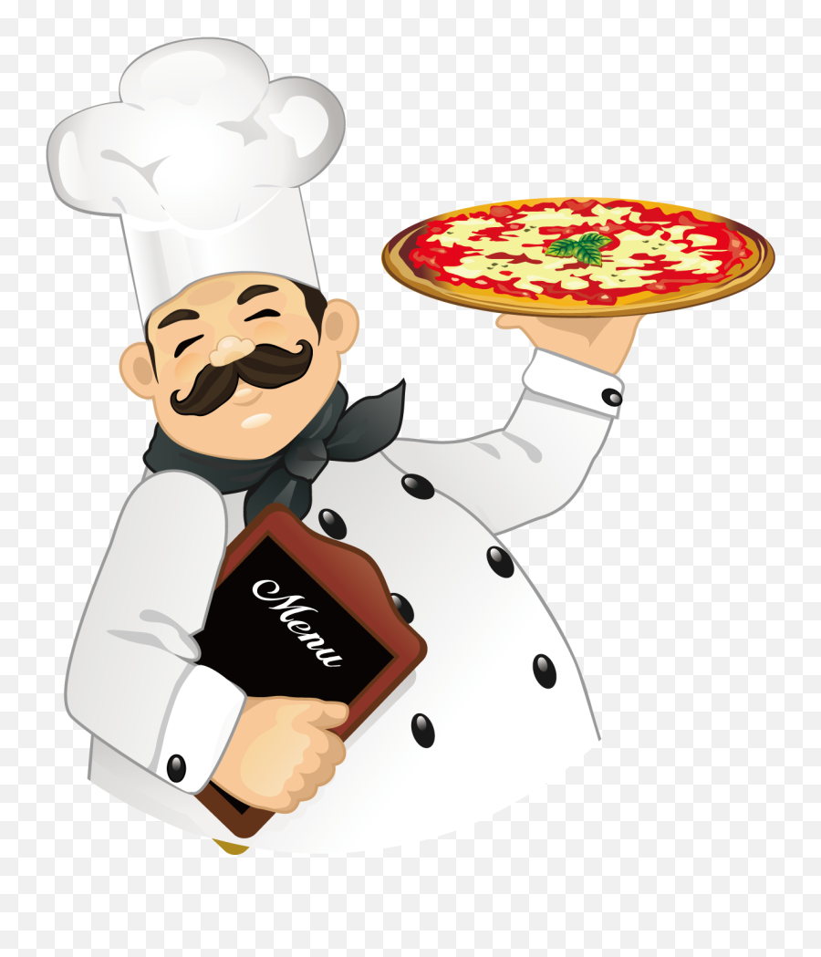Cuisine Salad Antipasto Pizzas Chef - Chef Cartoon Png Emoji,Chef Emoticon