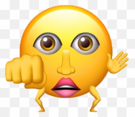 emoji mouth eyes fist hand Sticker by SugaTea - Happy