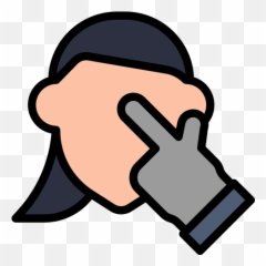 Pensive Thoughtful Reflective - Clip Art Emoji