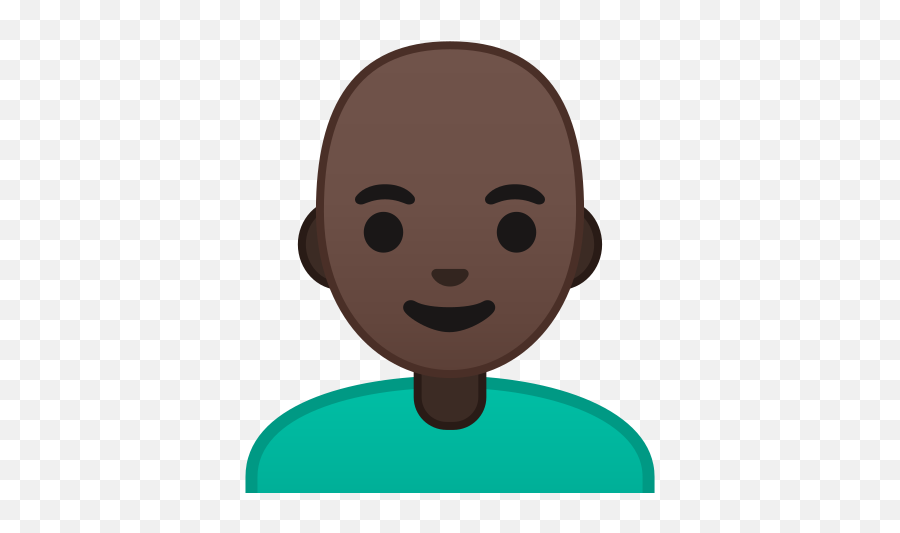 Dark Skin Tone Bald Emoji - Brown Skin Cartoons Guys,Bald Emoji