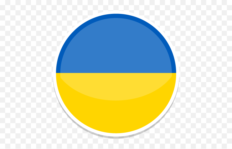 Ukraine Icon - Ukraine Flag In A Circle Emoji,Ukraine Flag Emoji