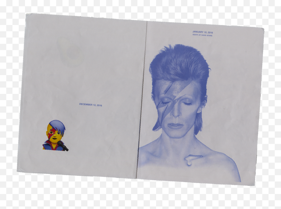 Art Imitates Life - Sketch Emoji,Bowie Emoji