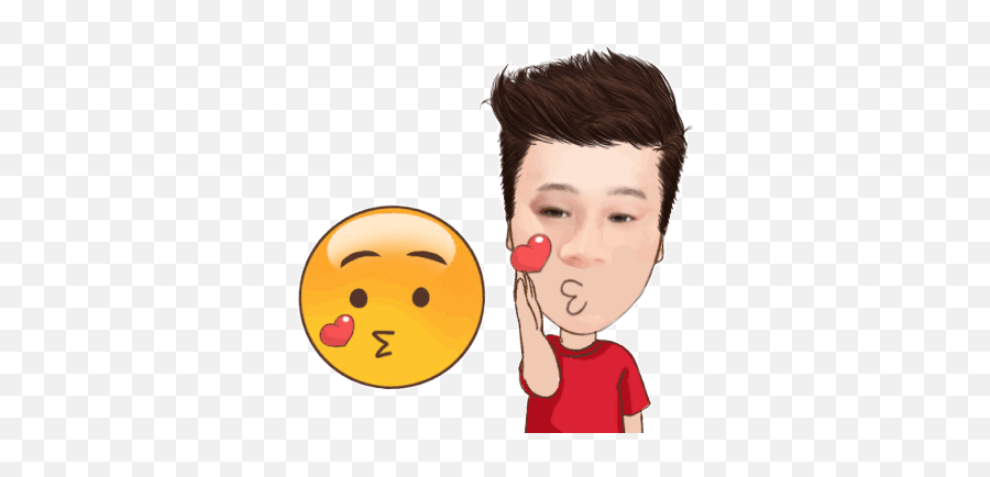 Hauzozo Blow Kiss Gif - Cartoon Emoji,Blowing Kiss Emoticon