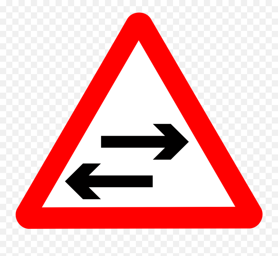 Signs Traffic Two Way Road - Speed Hump Road Sign Emoji,Two Diamonds Emoji