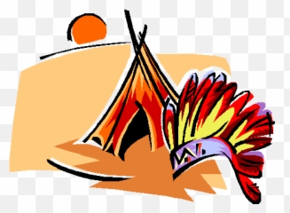 Indians Pow Wow Transparent Png - Native American Clipart Emoji