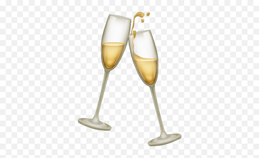Champagne Glass Emojipedia Unicode - Toasting Transparent Champagne Glasses,Champagne Toast Emoji