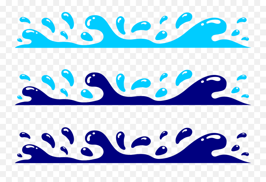 Splash Water Waves Ocean Sea - Water Clip Art Border Emoji,Wet Drops Emoji
