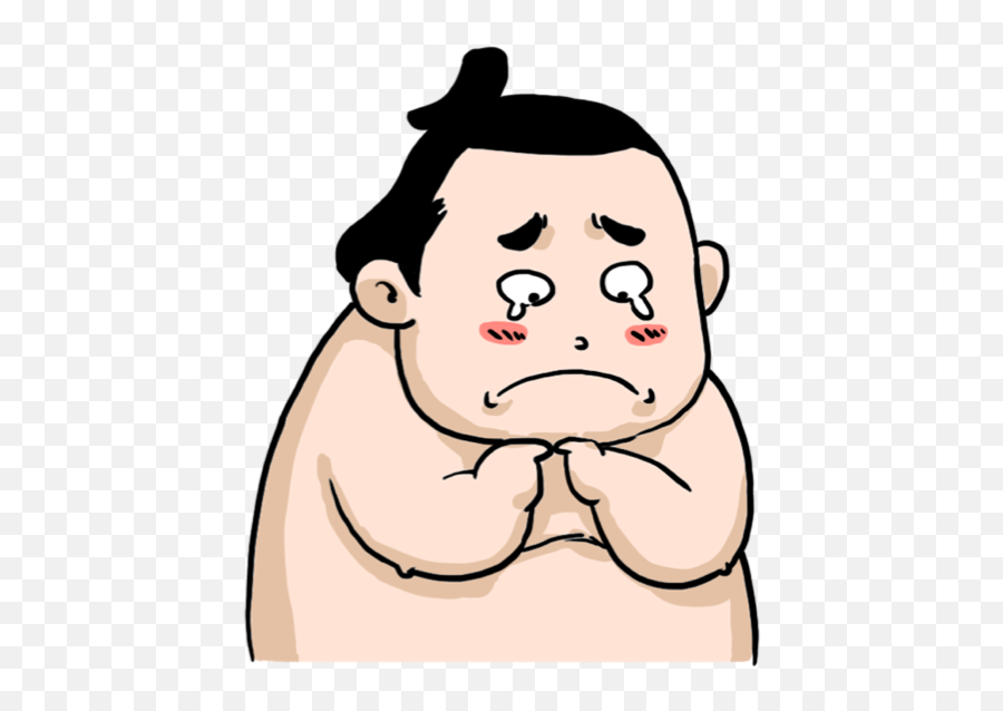 Sumo Wrestler Stickers Messages Sticker - Whatsapp Stickers Sumo Emoji,Sumo Emoji