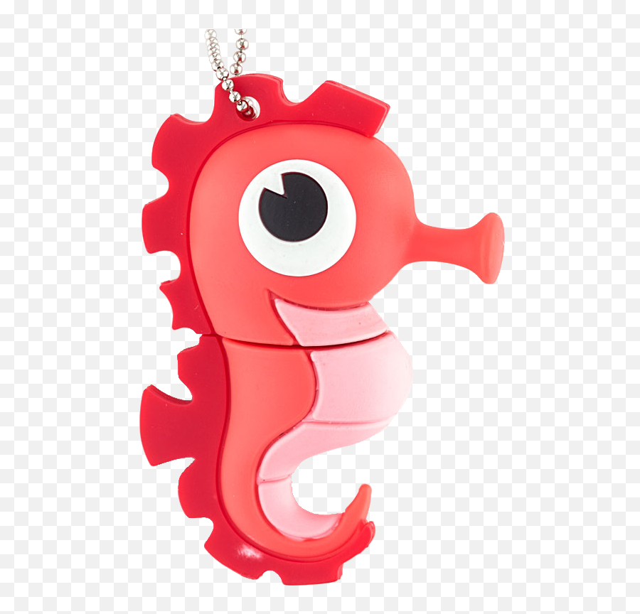 Usb Drive Sea Horse Keyring - Clé Usb Hippocampe Emoji,Horse And Airplane Emoji