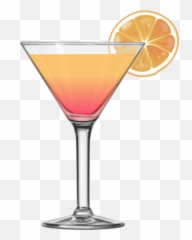 Tequila Sunrise Cocktail Vector Image - Clip Art Glass Emoji