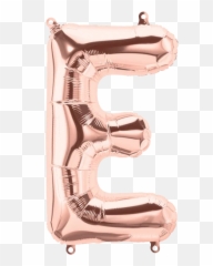 Rose Gold Letter E Balloon - Letter E Rose Gold Balloon Emoji,Rose Gold Emoji